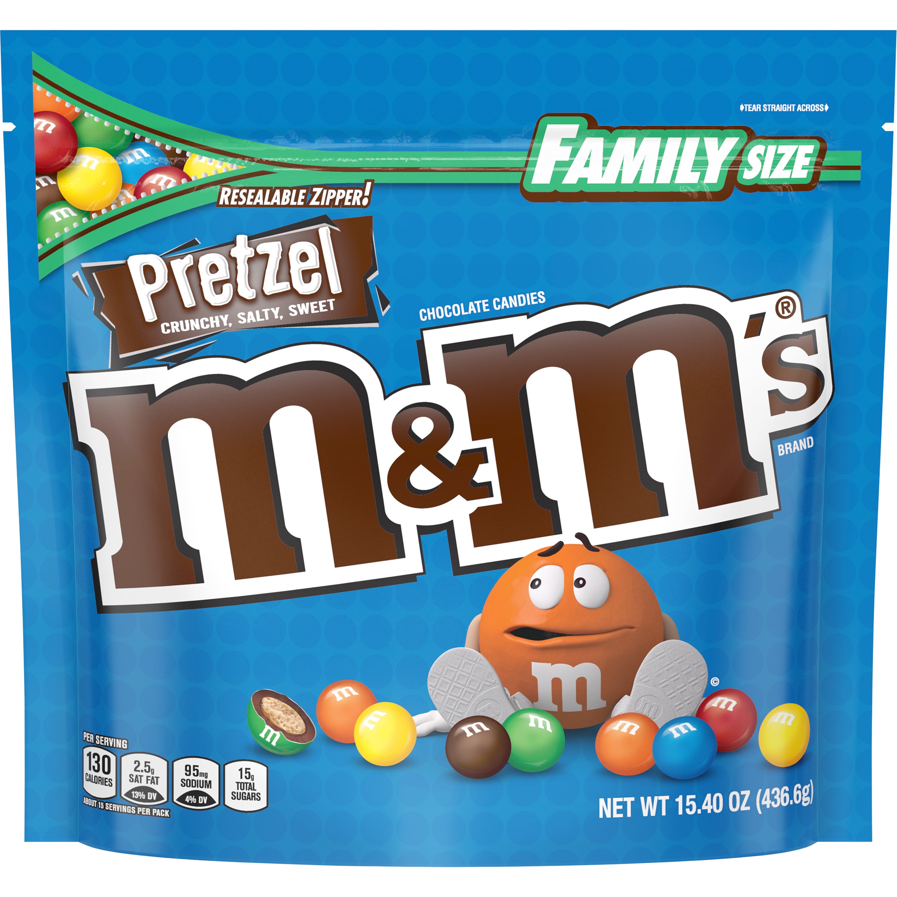 Pretzel M&Ms Full Size, 1.14 oz, 24 Count
