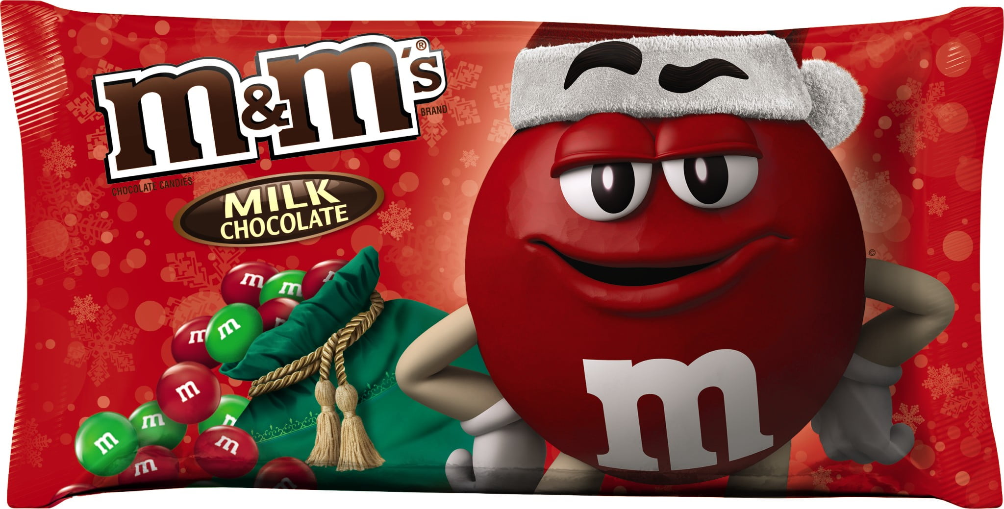  M&M's Milk Chocolate Holiday Red & Green 11.4oz (Pack