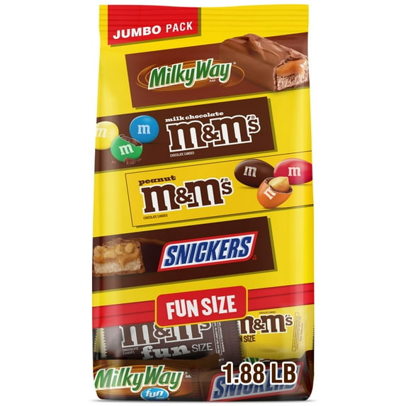 M&M's, Snickers & Milky Way Fun Size Chocolate Candy Variety pack - Bulk Bag