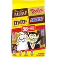 thumbnail image 1 of M&M's, Snickers & Twix Milk Chocolate Halloween Candy - 56 Ct Bulk Bag, 1 of 15
