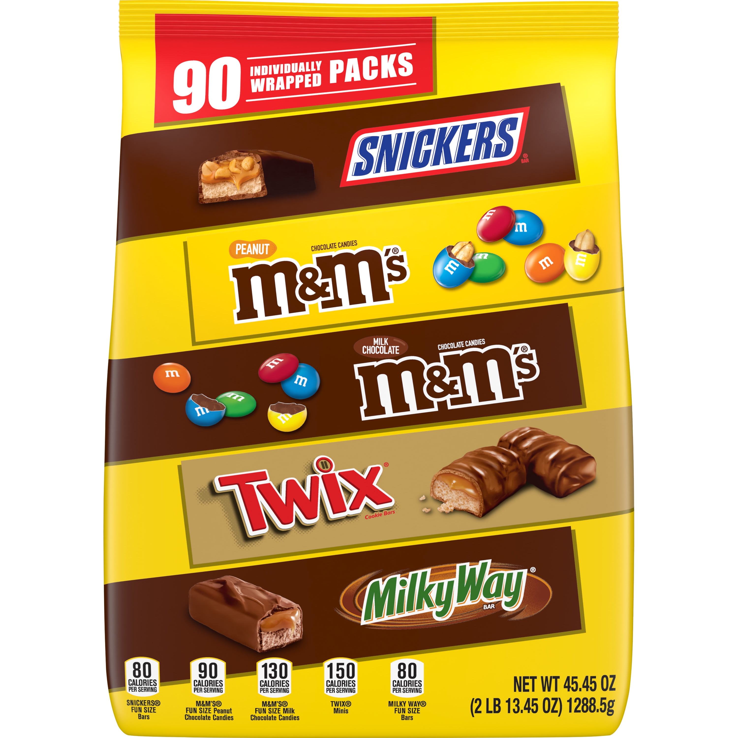 Galaxy - M&amp;M&amp;M M&M'S, SNICKERS & MILKY WAY Fun Size Chocolate Candy Variety