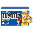 thumbnail image 1 of M&M's Vanilla Ice Cream Frozen Snack Cookie Sandwiches, 16 fl oz, 4 Pack, 1 of 13