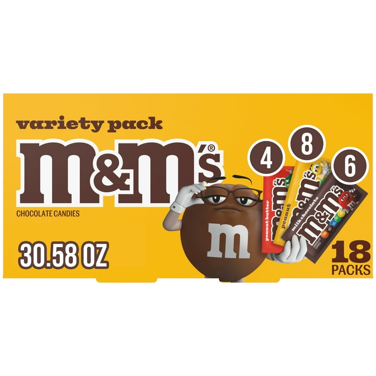 Walmart M&M's Family Fun Variety Pack - Milk Chocolate, Peanut