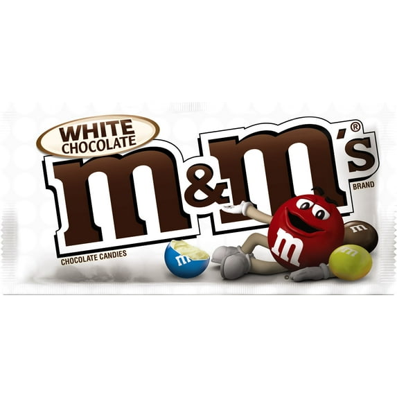 M&M's White Chocolate Candy, Full Size - 1.41 oz Bag