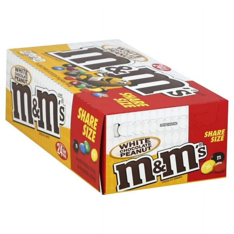 M&M 24CT WHITE CHO SHARE SIZE* – Lee's Candy & Tobacco Company