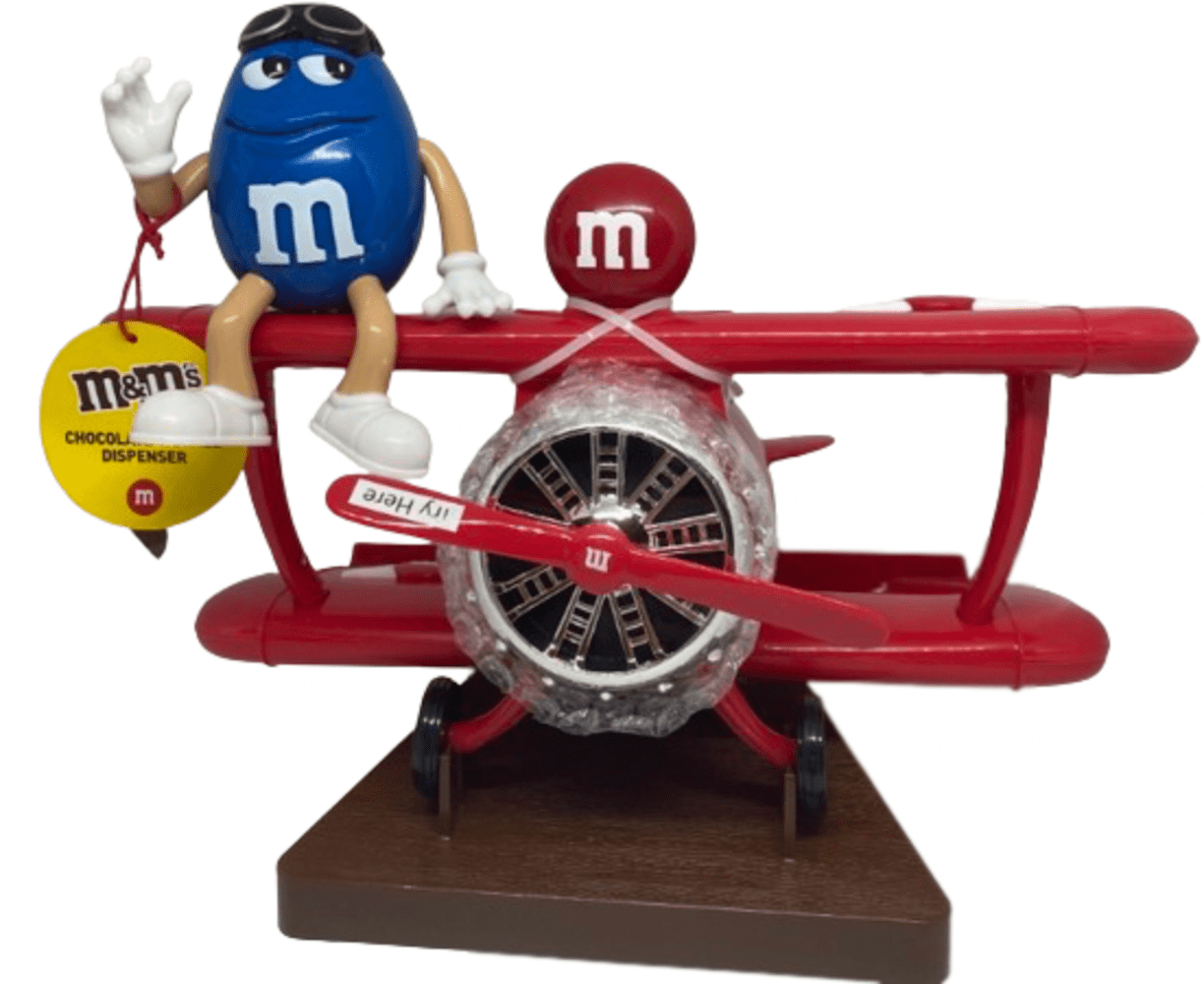 M&M'S - Brandclub - M&M's World Blue Character Red Airplane Candy