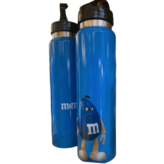 M&M's World Blue Characters Flip Lid Bottle 25oz New with Tag