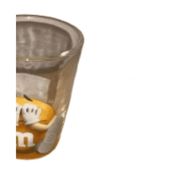 M&M's World Orange Character Poses Shot Glass New