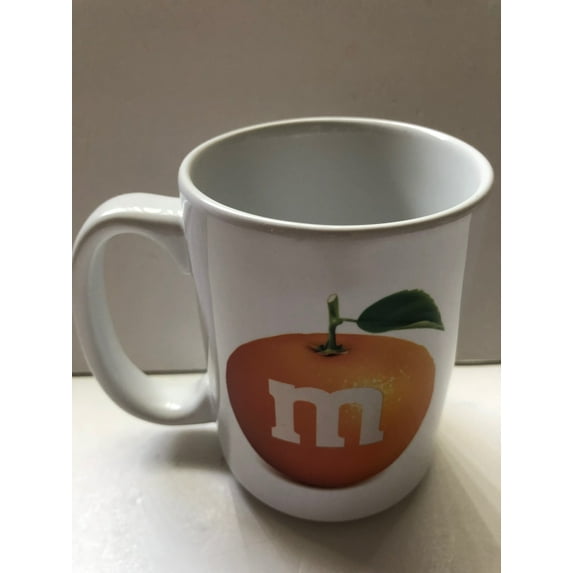M&M's World Orlando Orange Ceramic Coffee Mug New
