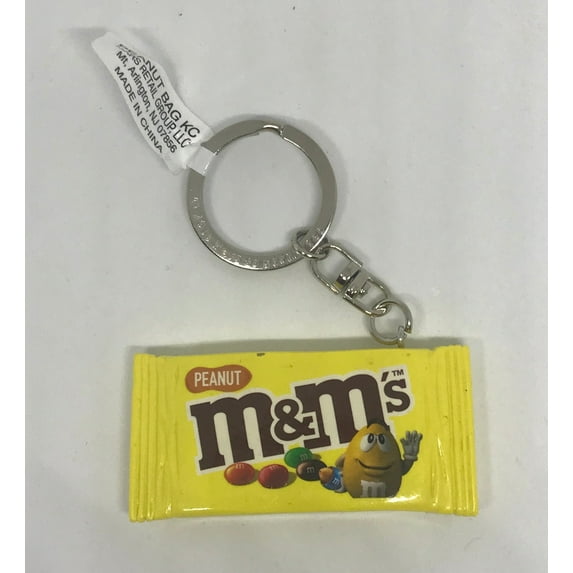 M&M's World Peanut Candy Bag Keychain New with Tag