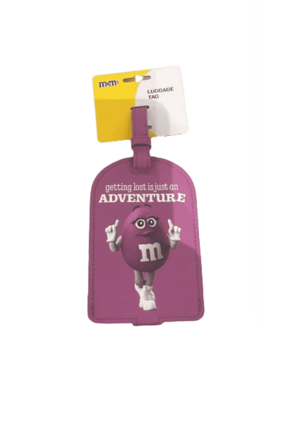 World Purple Getting Lost is Just an Adventure Luggage Tag New with Tag