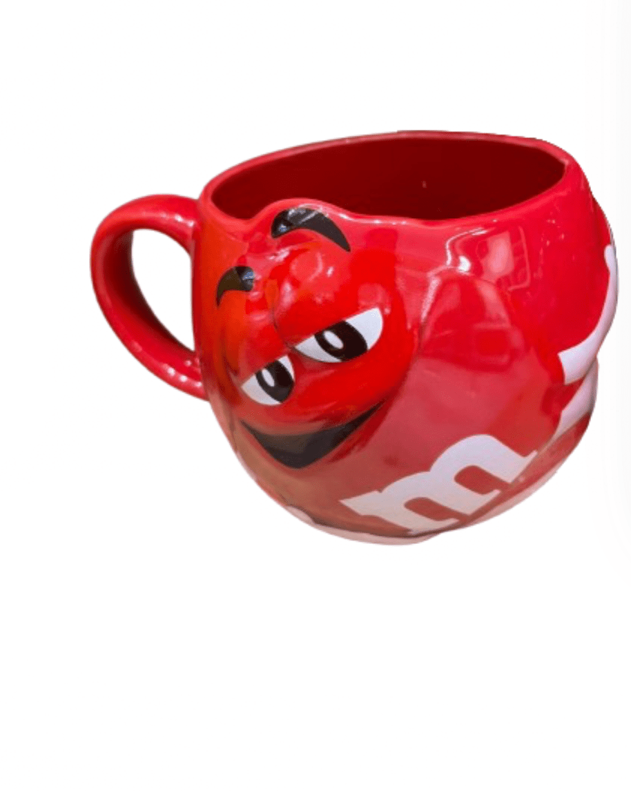 M&M's World Red Character 3D Sculpted Coffee 18oz Mug New