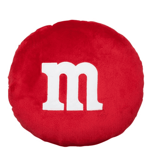 M&M's World Red Pillow M New with Tags