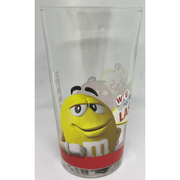 M&M's World Welcome to Fabulous Las Vegas Sign Characters Pint Glass New