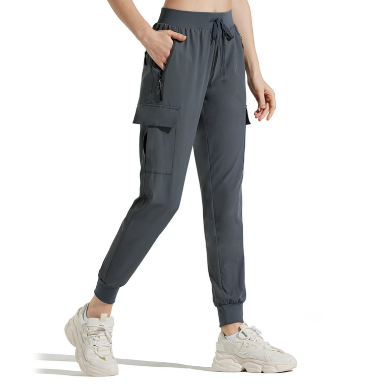 M MAROAUT Cargo Joggers for Women Lightweight Sweatpants for Women Athletic  Works Pants Quick Dry Gray L
