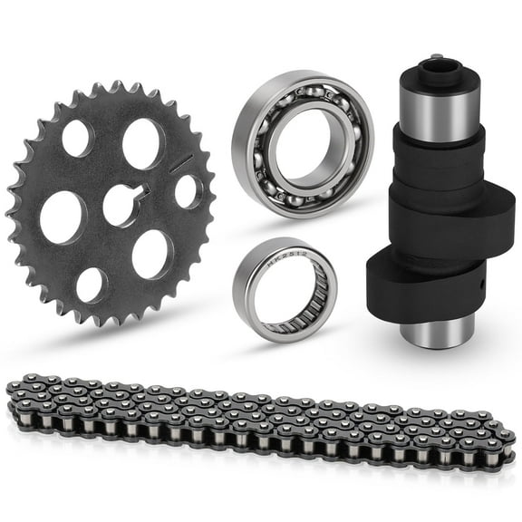 M MATI Camshaft Cam Chain Gear Bearing Kit for Yamaha Warrior Wolverine Big Bear Moto 4 350 YFM