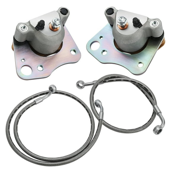 M MATI Front Left Right Brake Calipers & Hose Lines for Polaris Ranger 500 570 ETX UTV 2015-2022