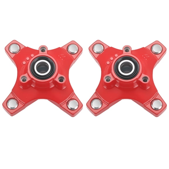 M MATI Front Red Wheel Hubs for Honda Sportrax 250 400 TRX250EX TRX400EX TRX250X TRX400X 2001-2020 2PCS