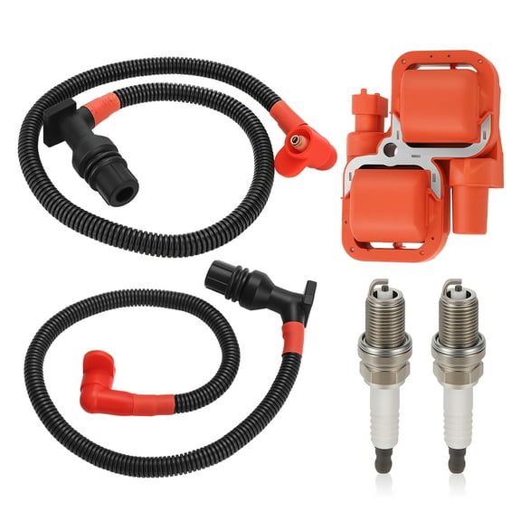 M MATI Ignition Coil & Spark Plug w/Wire Cap for Polaris Ranger 800 RZR 800 2011-2014 4010425