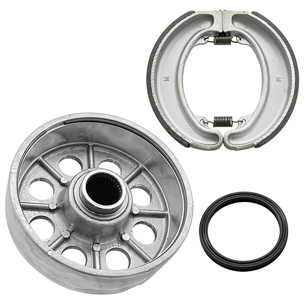 Cubo de tambor de freno trasero con zapatas para Honda Fourtrax 300 TRX300 TRX300FW 2x4/4x4 1988-2000