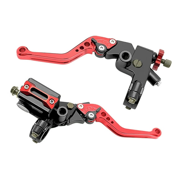 M MATI Universal 7/8'' CNC Motorcycle Front Brake Cylinder Clutch Lever Reservoir Set