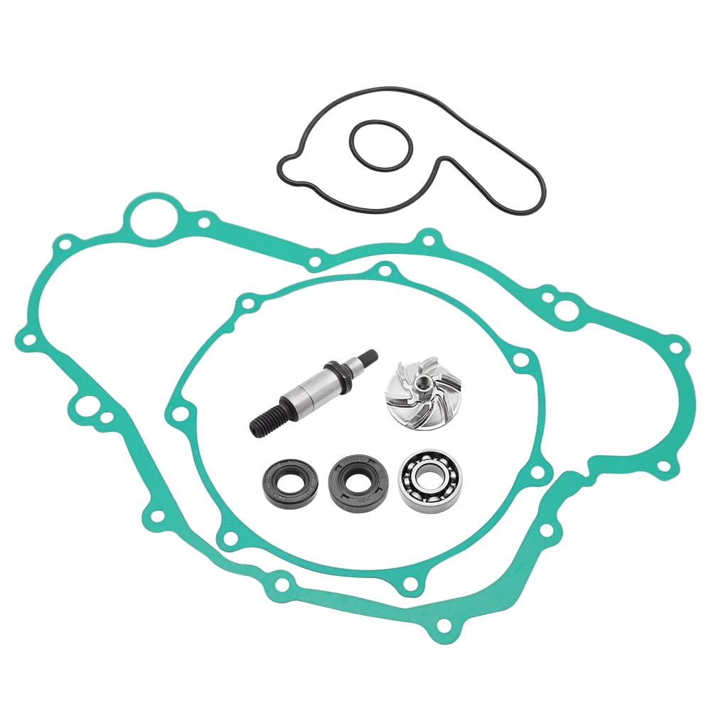 For Yamaha YFZ450 Water Pump Rebuild Kit 2004 2013 Impeller Bearing Shaft Seal O Ring, OEM# 5DJ 12451 00 00 93306 00105 00 5GR 12458 00 00