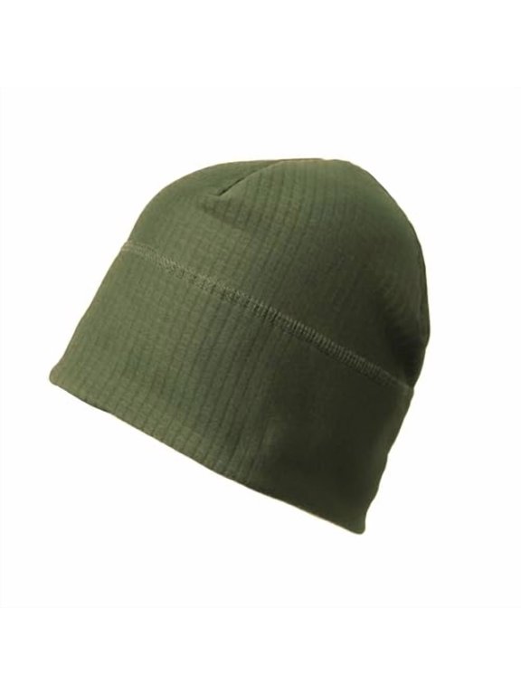 M MCGUIRE GEAR Grid Fleece Watch Cap Beanie, Unisex Light Weight Skull Cap (Olive Drab)