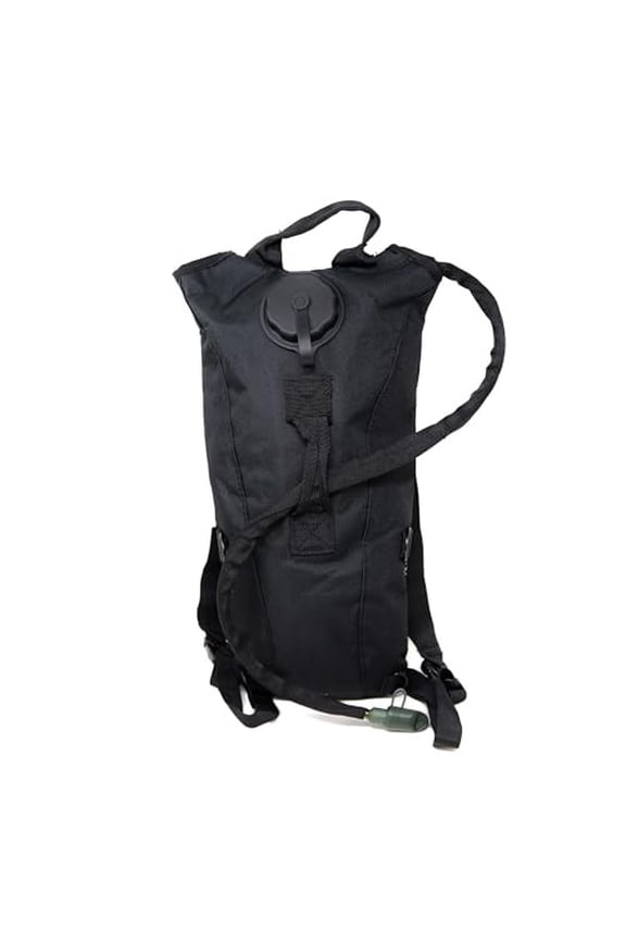 M MCGUIRE GEAR Hydration Backpack, with 3L/100 oz. Hydration Pack, Water-resistant Nylon Hiking Backpack with Water Bladder (Black, Medium).