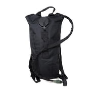 M MCGUIRE GEAR Hydration Backpack, with 3L/100 oz. Hydration Pack, Water-resistant Nylon Hiking Backpack with Water Bladder Black, Medium.