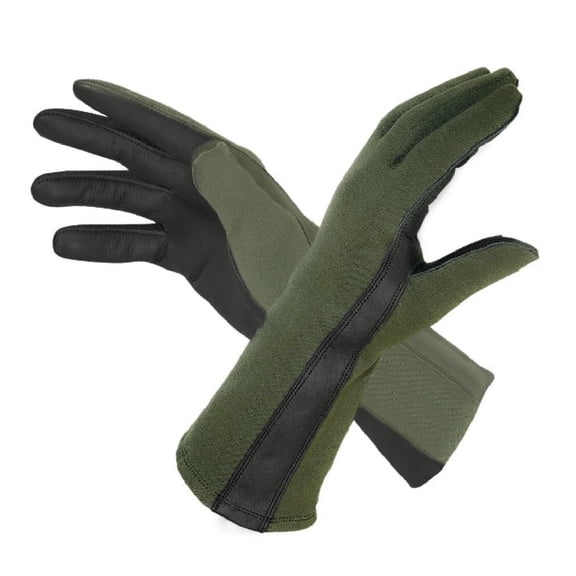 M MCGUIRE GEAR Nomex Summer Flight Gloves, Fire-Resistant Gloves for Pilots & Mechanics (Black, 11).