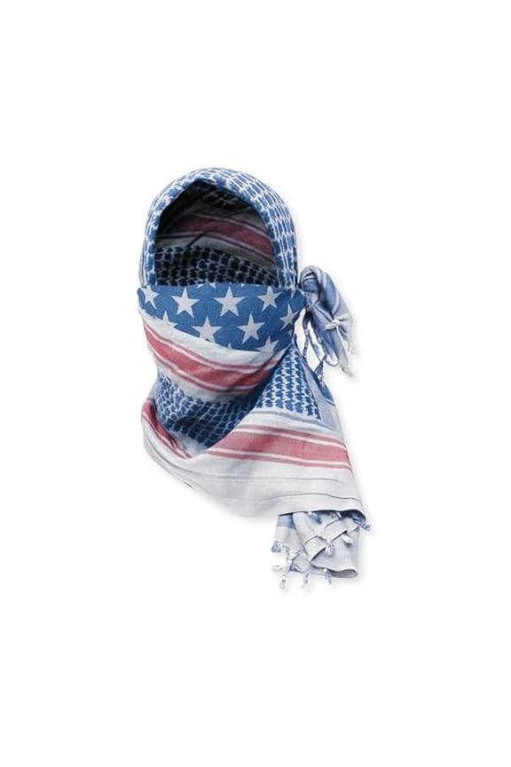 M MCGUIRE GEAR Shemagh Scarf, Middle Eastern Desert Hood, Bandana, Keffiyeh, Military Style, 100% Cotton, 42" x 42" (USA).