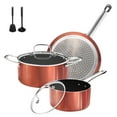 thumbnail image 1 of M MELENTA Pots and Pans Set Non Stick, 7pcs Induction Cookware Set, Non Toxic Induction Kitchen, Nonstick Pots and Pans Cooking, 1 of 6