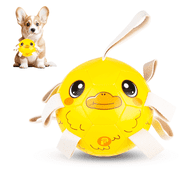 PP PICADOR Dog Toys Soccer Ball, Interactive Dog Balls Puppy Birthday Gifts, Durable Herding Balls for Small Medium Dogs Toy Tug of WarYellow
