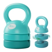 M MIKE SPORT Adjustable Kettlebell Sets 3 in 1 (5lb-12lb) for Home Gym,Fitness,Workouts,Strength Training Equipment Exercise,Kettle bell Weights Ideal for Beginners,Men,Women,Kids,Dumbbell Set,Blue