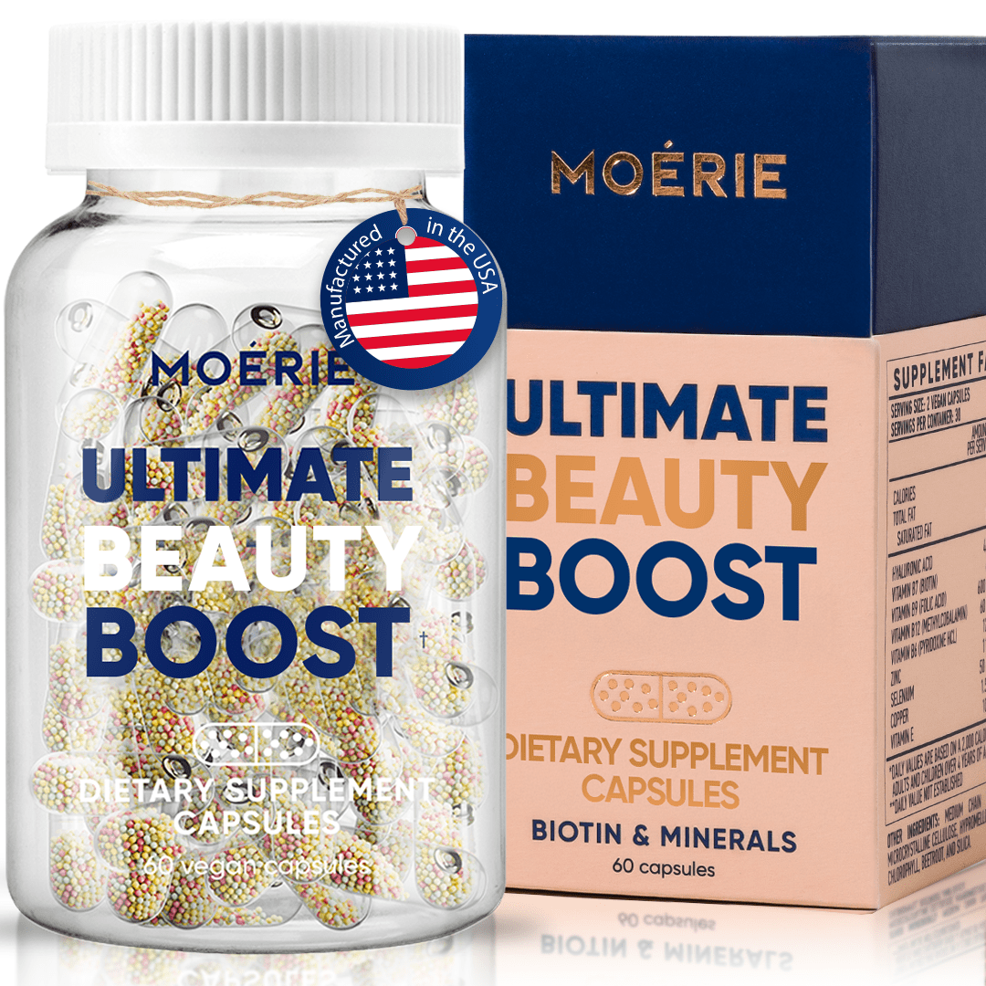 Walmart Deal of Walmart Black Friday Deals 2025 - Moerie Biotin Hair Growth Supplements, 60 Capsules, Micronutrients, Selenium, Beadlets