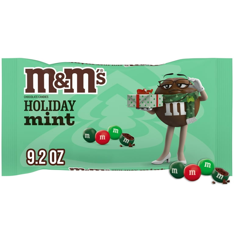 M&M's Mint Chocolate Christmas Candy - 9.2 oz - Walmart.com