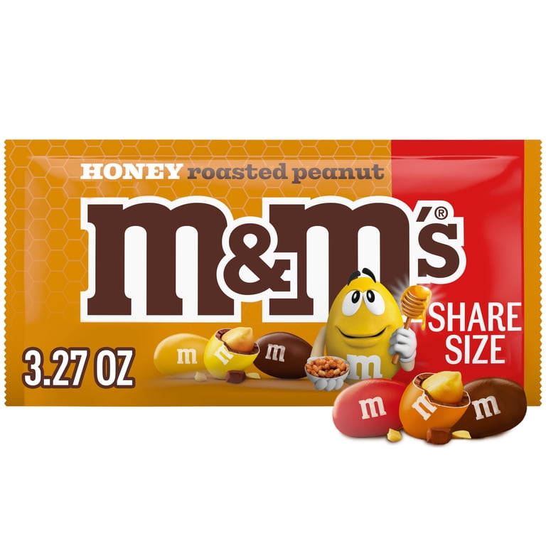 M&M's Honey Roasted Peanut Chocolate Candy - 3.27 oz Pack
