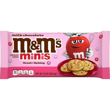 M&M's Minis Red and Pink Milk Chocolate Valentine's Day Candy - 10 Oz Bag