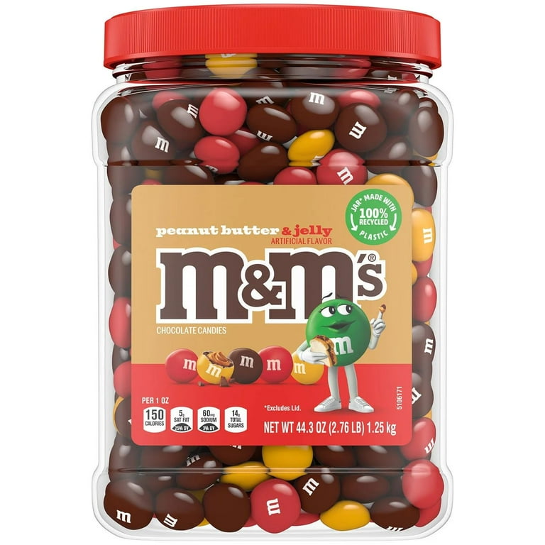 M&M'S Peanut Butter and Jelly Milk Chocolate Candy, 44.3 Ounce