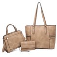 thumbnail image 1 of M Marco Women's Handbag 3pcs Set Fashion Tote Bag with Matching Satchel Bag and Wristlet, 1 of 7