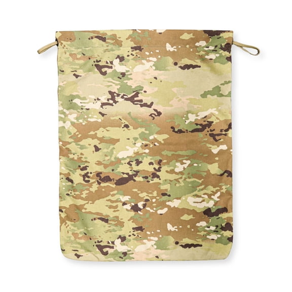 M McGuire Gear Cotton Laundry Bag, Drawstring Closure, OCP, Made in USA.