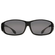 M+ Men's Oversized Plastic Polarized Sunglasses-Made to Fit Over Eyeglasses, Oahu