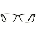 thumbnail image 1 of M+ Mens Rectangular Plastic Reading Glasses 2.50 Frazier in Classic Black, 1 of 6