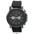 thumbnail image 1 of M Milano Expressions 44001 Black Rubber Strap Mens Watch with Gun Case & Black, Grey Dial, 1 of 2