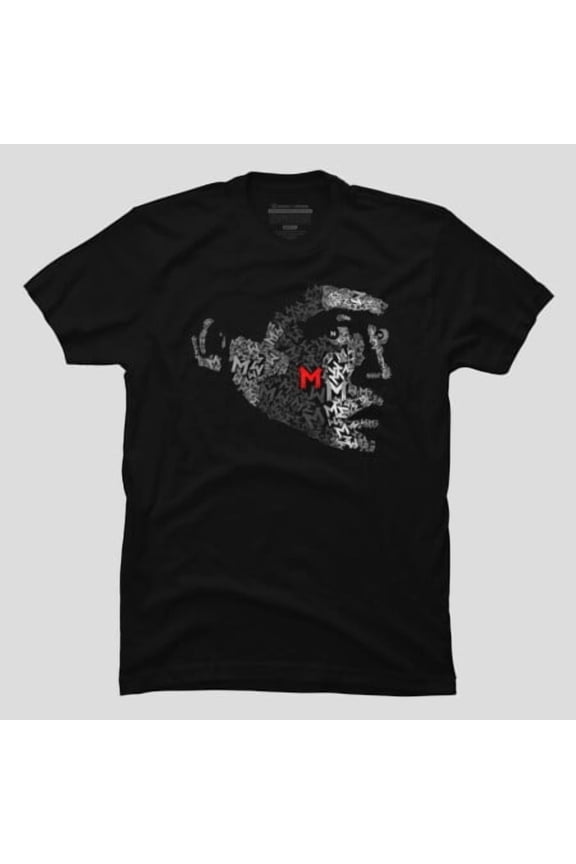 M Minimalist Letter Monogram Initial Graphic - Funny Gift for Him, H29397 T-Shirt, for Men and Women, Up to Size 5XL