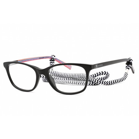 M Missoni MMI 0008 0807 00 Women's Black Rectangular Eyeglasses