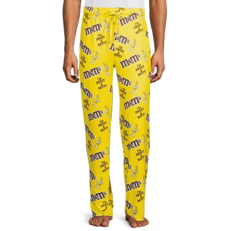 M Ms Go Nuts Yellow Men s Lounge Pant Walmart