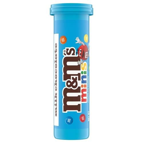 M&Ms Milk Chocolate Minis Candy, 1.08-Ounce Tubes - Pack of 2