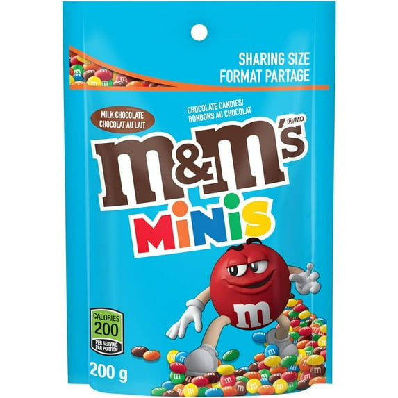 M&Ms Minis Milk Chocolate Candies, Sharing Bag, 200g/7 oz