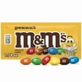 thumbnail image 1 of M&M's Peanut Milk Chocolate Candy, Full Size - 1.74 oz Pouch pack of 2, 1 of 5